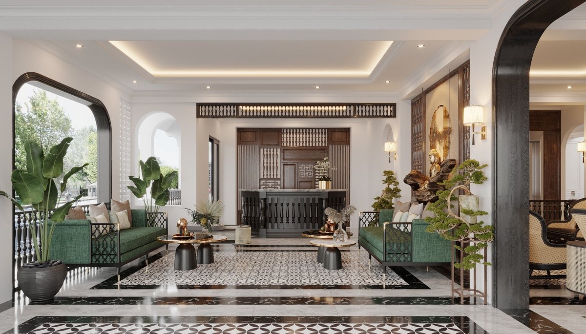 Tổng hợp mẫu sofa phong cách Đông Dương Indochine Style 10 Sofa Phong cách Đông Dương Indochine