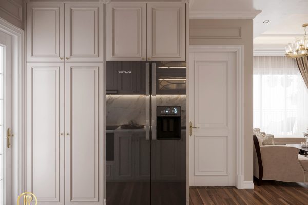Thiết kế chung cư 3 phòng ngủ 105m2 tân cổ điển 29 bep1