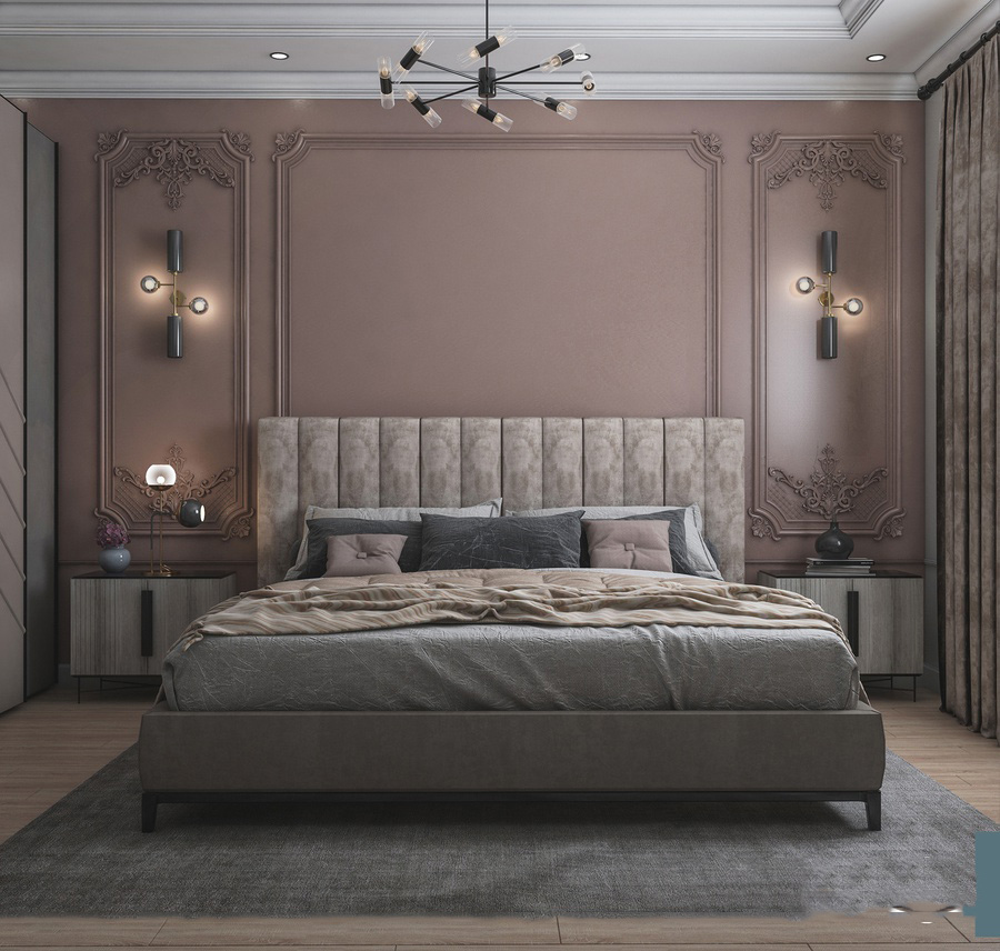 Thiết kế phòng ngủ phong cách tân cổ điển