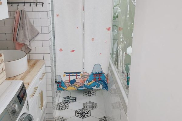 Nhà phố thông tầng 40m2 tone trắng gỗ xinh xắn 18 nha thong tang 40m2 tone trang go xinh xan 11