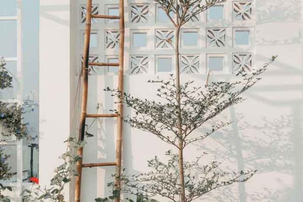 Nhà phố thông tầng 40m2 tone trắng gỗ xinh xắn 4 nha thong tang 40m2 tone trang go xinh xan 24