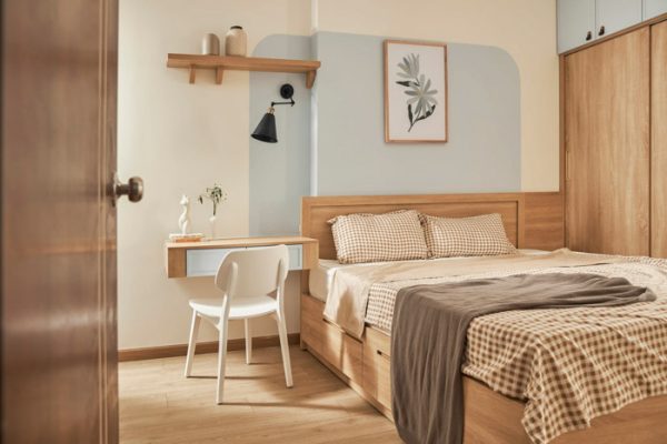 Thiết kế căn hộ 65m2 vintage đẹp nhẹ nhàng 5 thiet ke can ho 65m2 vintage doc dao 19