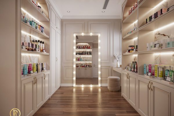 Thiết kế chung cư 3 phòng ngủ 105m2 tân cổ điển 28 phong ban hang online