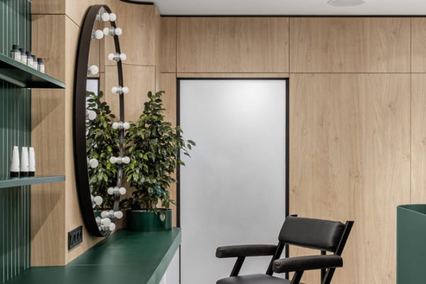 Thiết kế nội thất salon tóc hiện đại, độc đáo 1 thiet ke noi that salon toc9