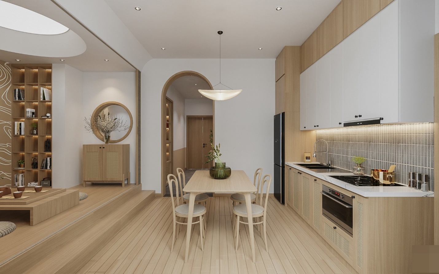 Thiết kế căn hộ 45m2 theo phong cách tối giản của Nhật Bản