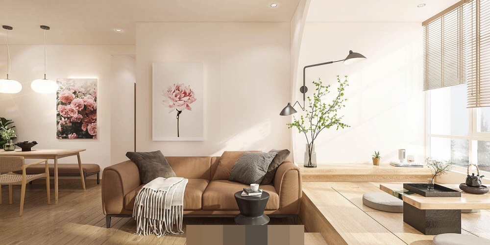 Thiết kế Căn hộ chung cư phong cách Nhật Bản cho gia chủ yêu sự nhẹ nhàng và ấm cúng