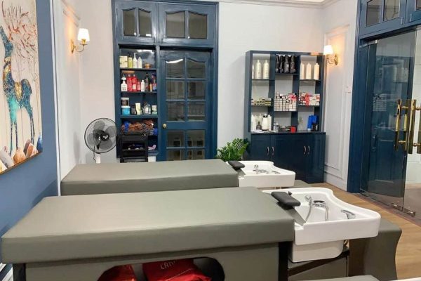 Thi công nội thất Salon tóc phong cách hiện đại 1 Thi công nội thất Salon tóc phong cách hiện đại
