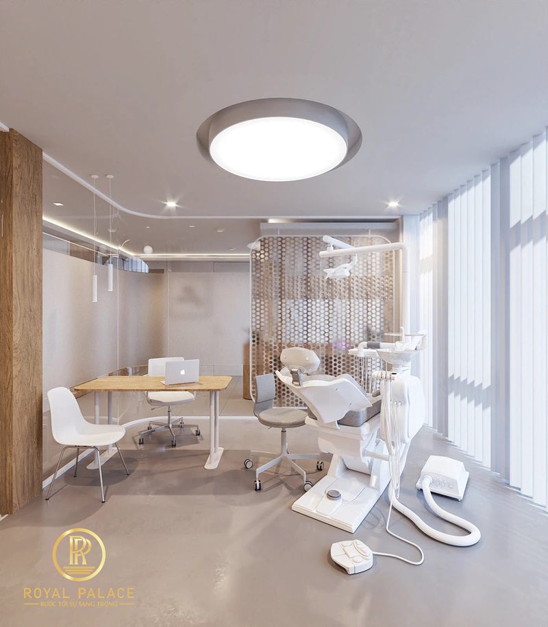 Thiết kế không gian phòng khám nha khoa 120m2 5 Thiết kế không gian phòng khám nha khoa 120m²