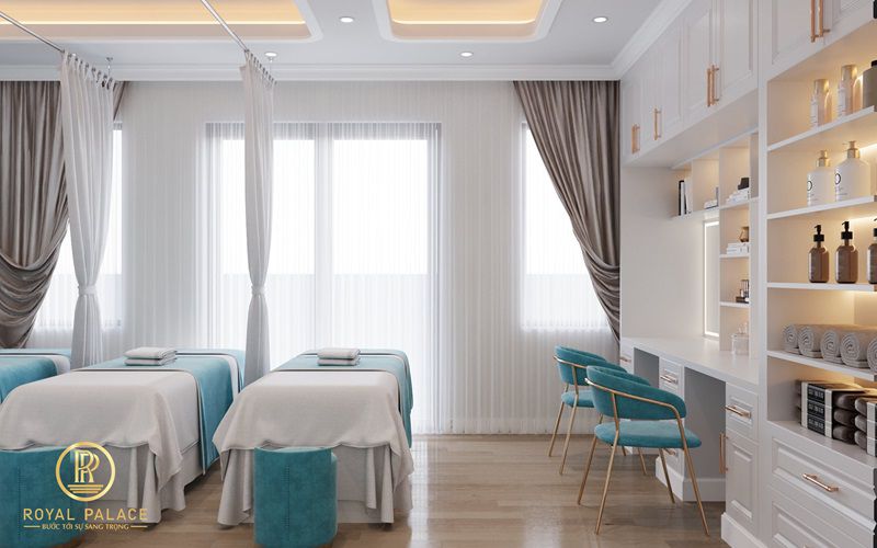 Thiết kế viện thẩm mỹ AZAMI tân cổ điển 200m2 