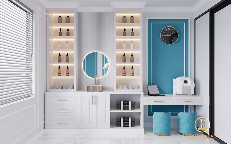 Thiết kế viện thẩm mỹ AZAMI tân cổ điển 200m2 