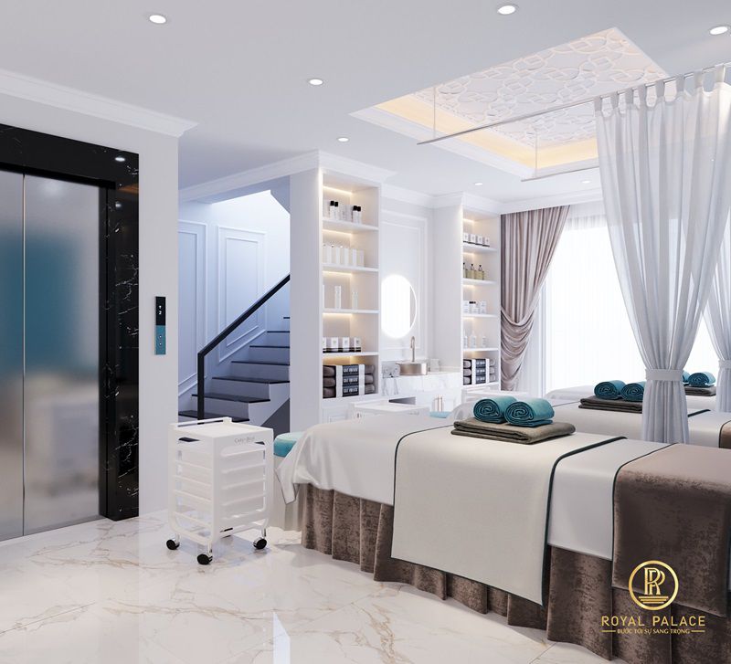 Thiết kế viện thẩm mỹ AZAMI tân cổ điển 200m2 