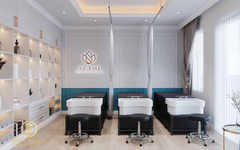 Thiết kế viện thẩm mỹ AZAMI tân cổ điển 200m2 