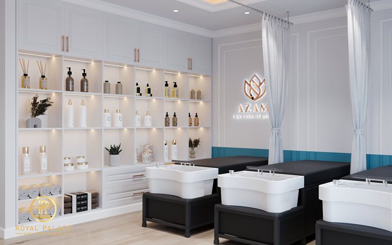 Thiết kế viện thẩm mỹ AZAMI tân cổ điển 200m2 