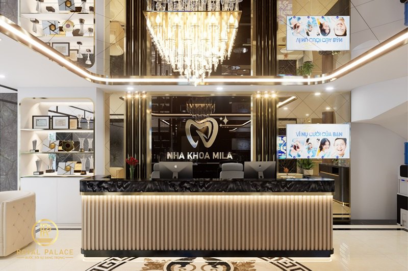 Thiết kế phòng khám nha khoa Mila 126m2