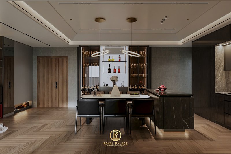 Thiết kế nội thất chưng cư 125m2 hiện đại Luxury