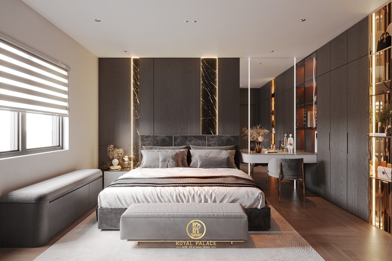 Thiết kế nội thất chưng cư 125m2 hiện đại Luxury