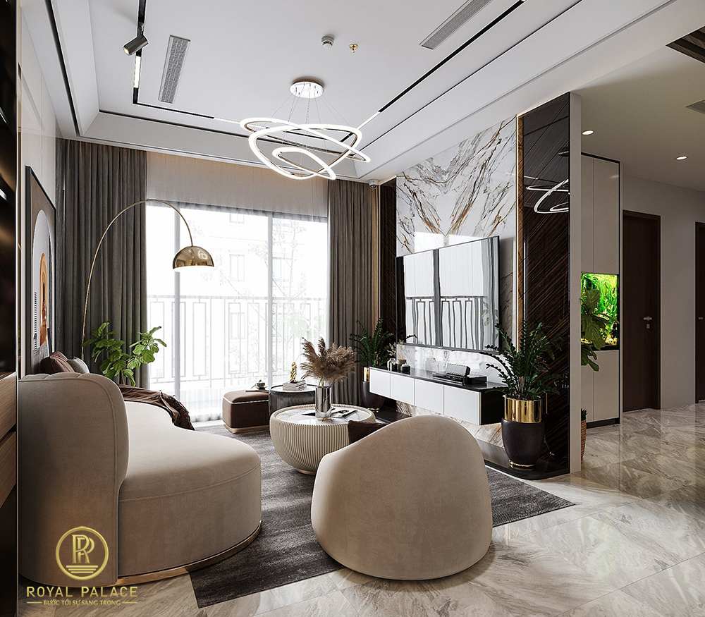 50+ Mẫu thiết kế nội thất chung cư 100m2 của Royal Palace 21 Thiết kế nội thất chung cư 114m2 Feliz Homes