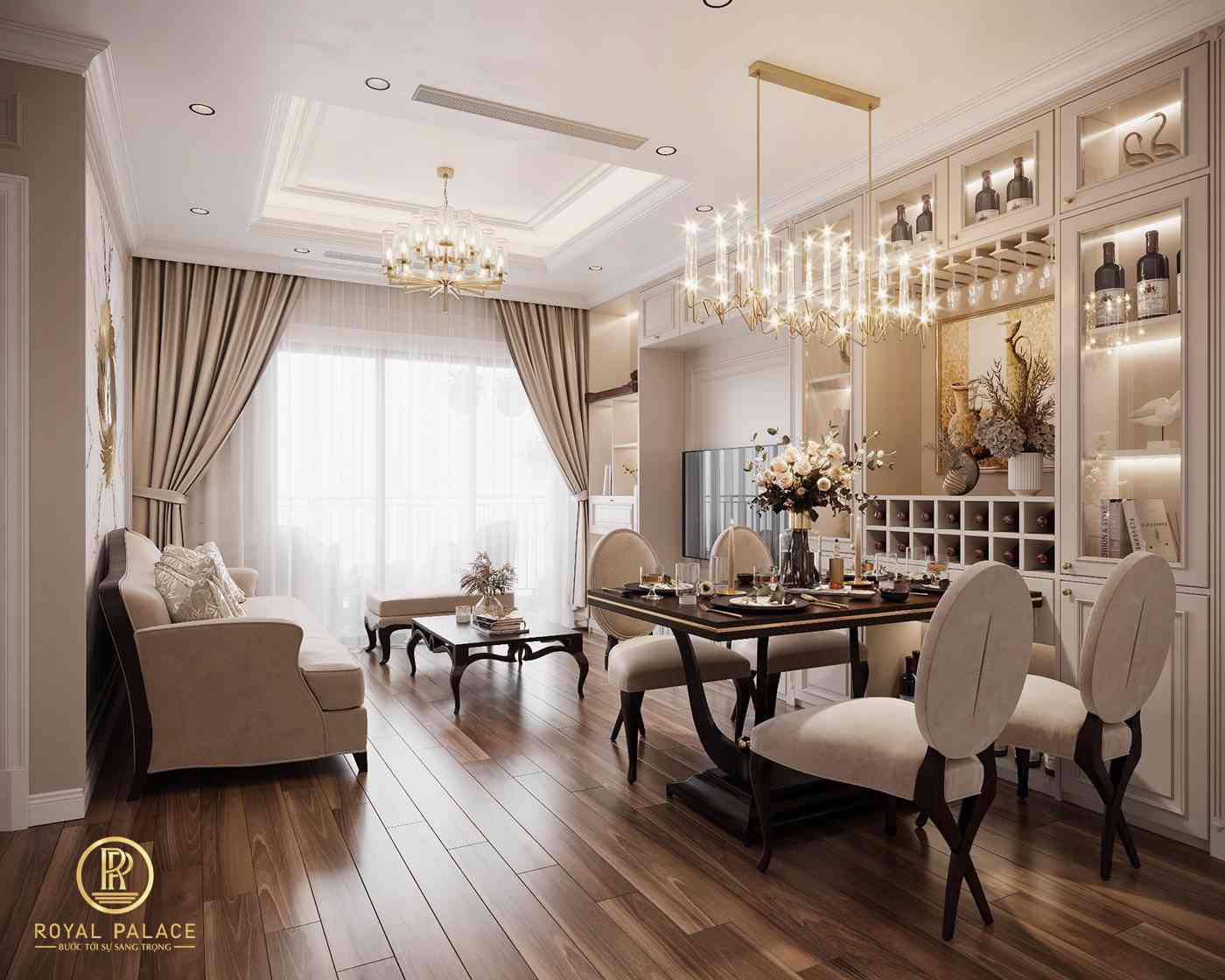 TOP 5 XU HƯỚNG THIẾT KẾ NỘI THẤT NĂM 2026 9 Thiết kế nội thất chung cư 3 phòng ngủ 105m2