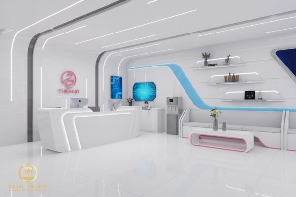 Thiết kế thẩm mỹ viện Thiên Hà phong cách Futuristic