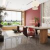 Thi công nội thất chung cư Vinhome Ocean Park Căn Ruby 90m2 Tông Đỏ Đô Siêu Đẹp 27 Đèn và decor tạo điểm nhấn kết hợp