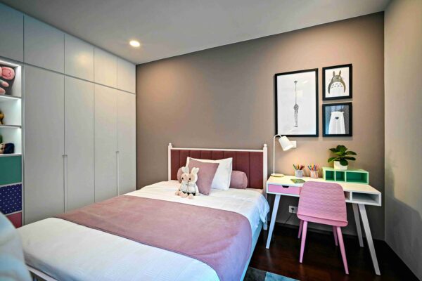 Thi công nội thất Vinhomes Skylake 3 phòng ngủ 133 m2 – Thiết kế hiện đại, sang trọng 11 Phòng ngủ bé gái