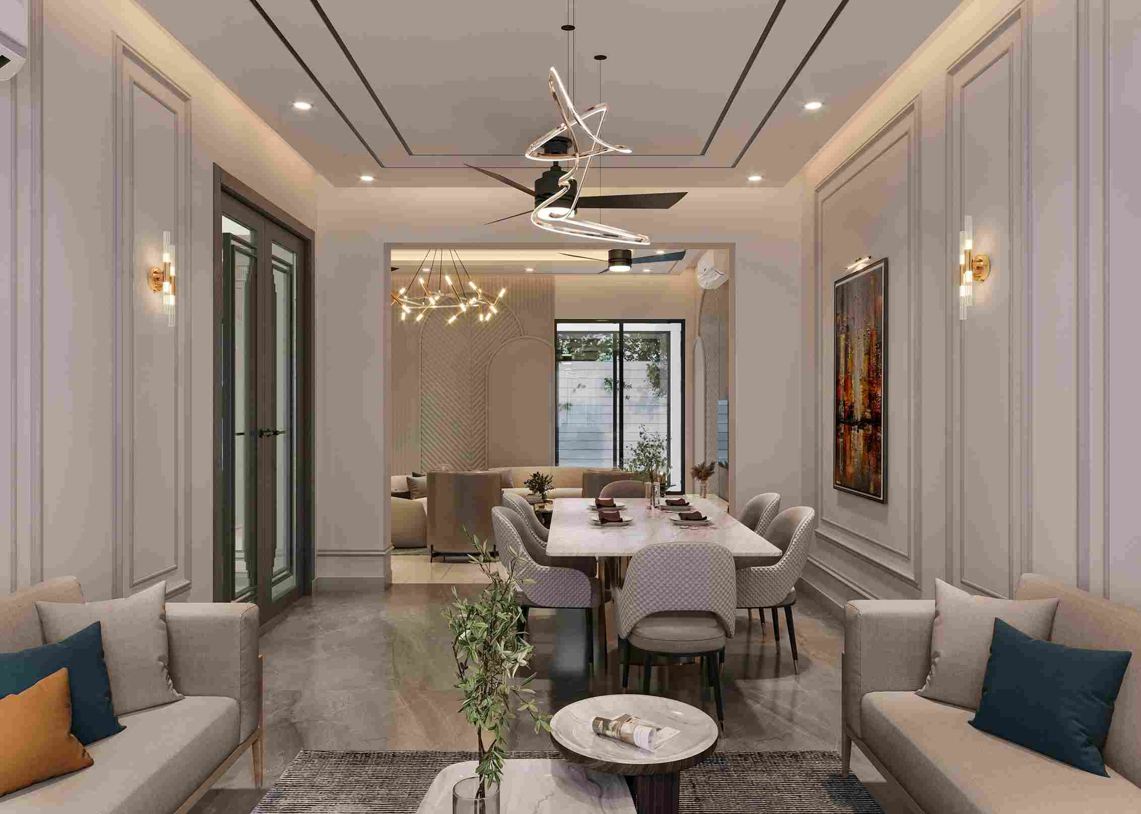 20+ Mẫu Thiết Kế Nội Thất Chung Cư Lumi Hà Nội (CapitaLand) Luxury Siêu Đẹp 5 Thiết kế nội thất phòng ăn sang trọng