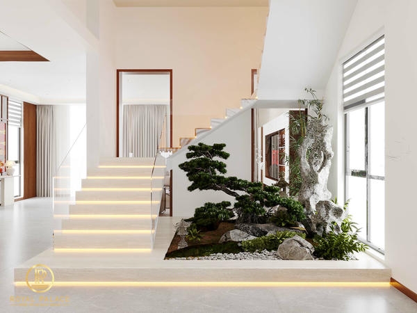 Thiết Kế Nội Thất Nhà Phố Hiện Đại, Sang Trọng Tại Thái Bình 24 Khu vực cầu thang được thiết kế như một điểm nhấn kiến trúc trong tổng thể nội thất nhà phố