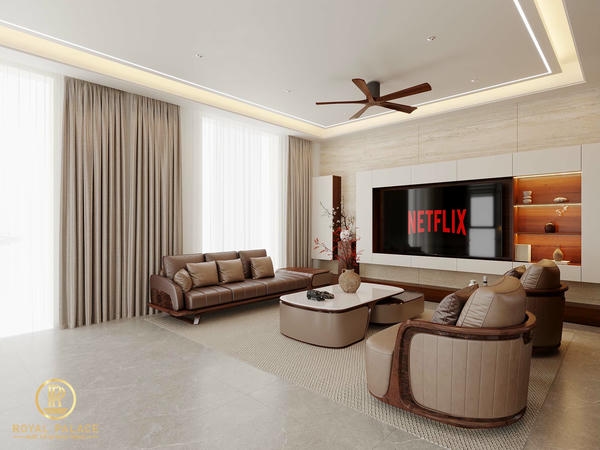 Thiết Kế Nội Thất Nhà Phố Hiện Đại, Sang Trọng Tại Thái Bình 17 Nội thất phòng khách sang trọng