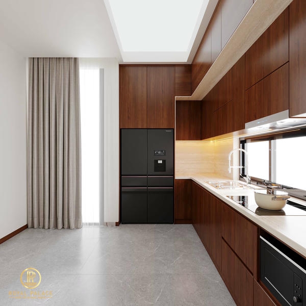 Thiết Kế Nội Thất Nhà Phố Hiện Đại, Sang Trọng Tại Thái Bình 23 Thiết Kế Nội thất nhà phố khu bếp hình 2