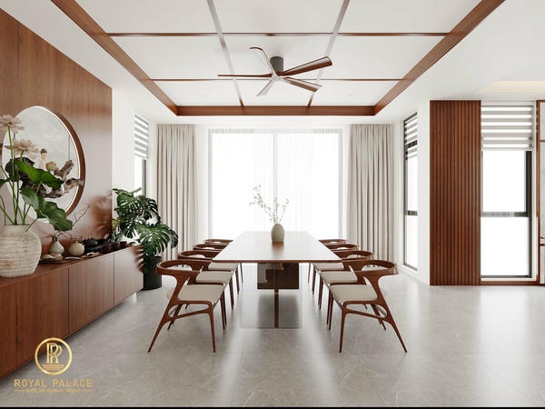 Thiết Kế Nội Thất Nhà Phố Hiện Đại, Sang Trọng Tại Thái Bình 21 Hình ảnh bàn ăn 3