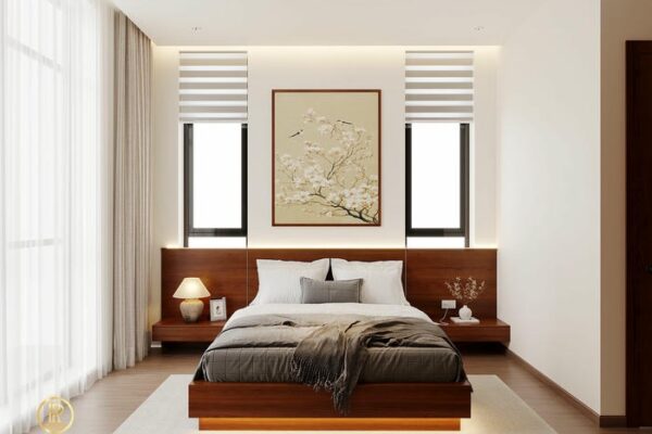 Thiết Kế Nội Thất Nhà Phố Hiện Đại, Sang Trọng Tại Thái Bình 15 Nội thất nhà phố phòng ngủ master2