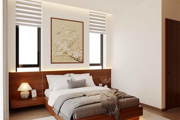 Thiết Kế Nội Thất Nhà Phố Hiện Đại, Sang Trọng Tại Thái Bình 13 Thiết kế nội thất nhà phố phòng ngủ master3