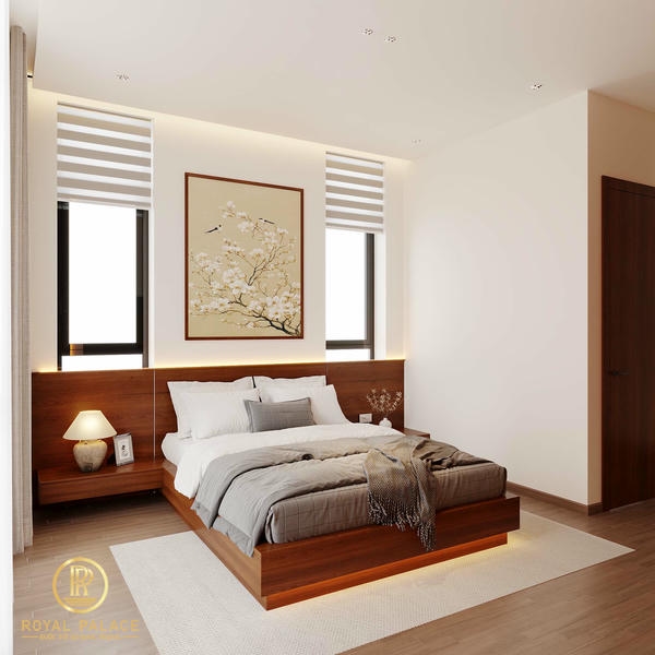 Thiết Kế Nội Thất Nhà Phố Hiện Đại, Sang Trọng Tại Thái Bình 26 Thiết kế nội thất nhà phố phòng ngủ master hình 2