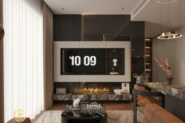 Thiết kế nội thất lumiere vinsmart city 45m2 1 phòng ngủ