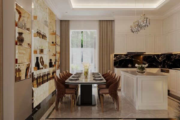 Khu vực bếp tầng 1