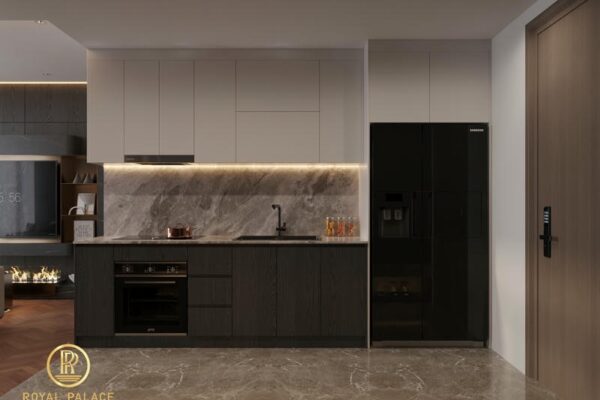 Thiết Kế Nội Thất Chung Cư Lumiere Vinsmart City 75m2 2 Phòng Ngủ 8 Nội thất chung cư lumiere 75m2 khu vực bep