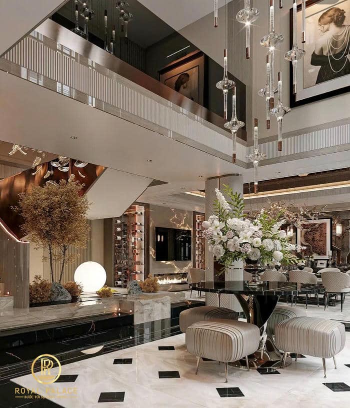 Thiết kế nội thất căn hộ duplex phong cách luxury