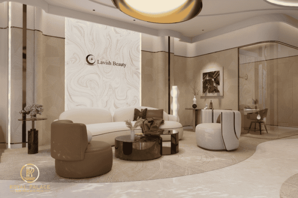 Thiết kế nội thất phòng khám Lavish Beauty khư vực chờ 2