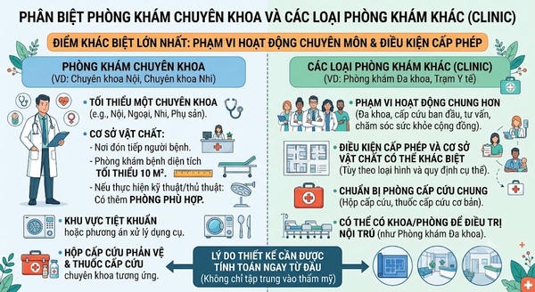 Phân Biệt Phòng Khám Chuyên Khoa Và Clinic