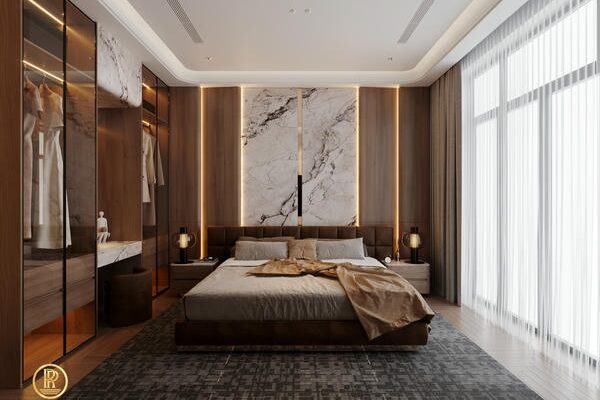 Phòng ngủ master của biệt thự Sun Urban City