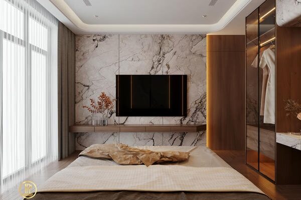 Phòng ngủ master của biệt thự Sun Urban City ảnh 2