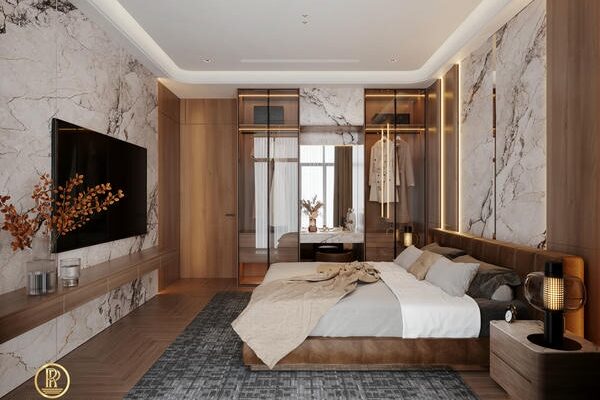 Phòng ngủ master của biệt thự Sun Urban City ảnh 3