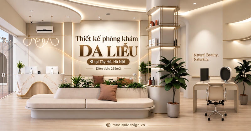 Thiết Kế Phòng Khám Da Liễu 235m² Tại Tây Hồ, Hà Nội – Hiện Đại, Chuẩn Y Khoa 22 Thiết kế phòng khám da liễu 235m2 tại Hà Nội